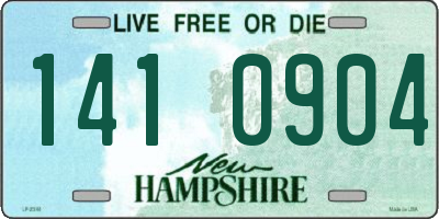 NH license plate 1410904