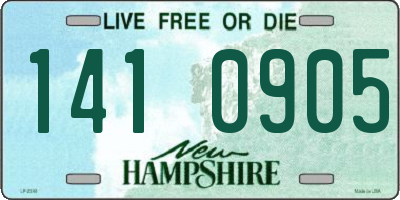 NH license plate 1410905