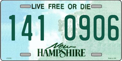 NH license plate 1410906