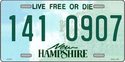NH license plate 1410907