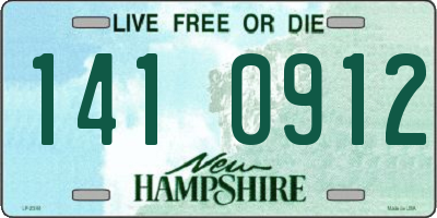 NH license plate 1410912