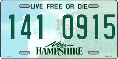 NH license plate 1410915