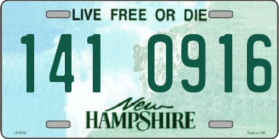 NH license plate 1410916