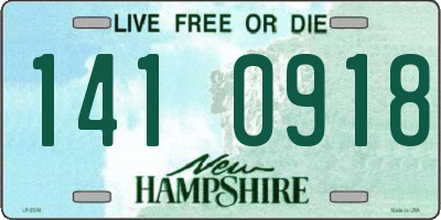 NH license plate 1410918