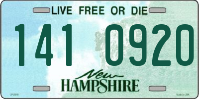 NH license plate 1410920
