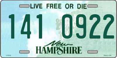 NH license plate 1410922