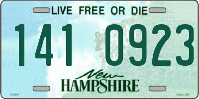 NH license plate 1410923