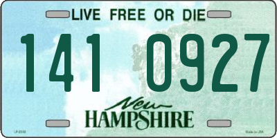 NH license plate 1410927