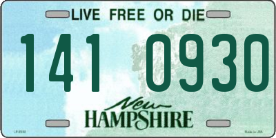 NH license plate 1410930