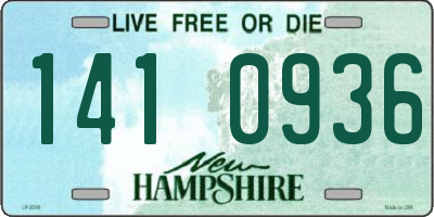 NH license plate 1410936