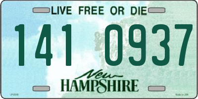 NH license plate 1410937