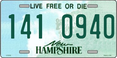 NH license plate 1410940