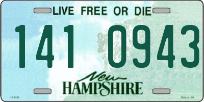 NH license plate 1410943