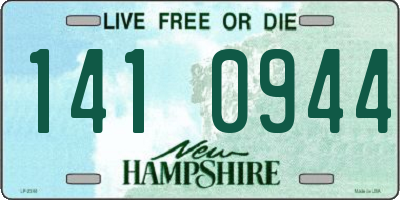 NH license plate 1410944
