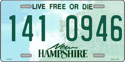 NH license plate 1410946