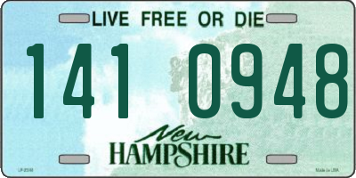 NH license plate 1410948