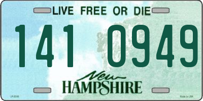 NH license plate 1410949