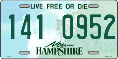 NH license plate 1410952