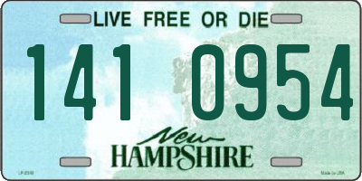 NH license plate 1410954