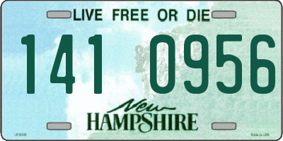 NH license plate 1410956