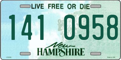 NH license plate 1410958