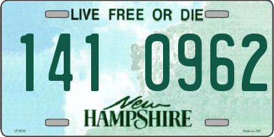NH license plate 1410962