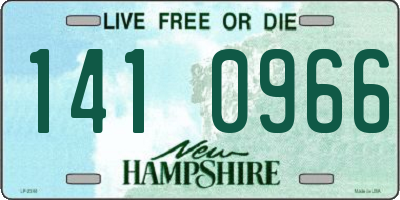 NH license plate 1410966