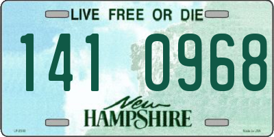 NH license plate 1410968