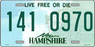 NH license plate 1410970