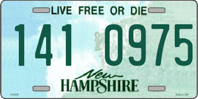 NH license plate 1410975