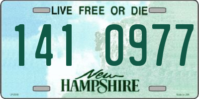 NH license plate 1410977