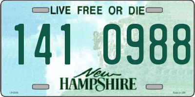 NH license plate 1410988