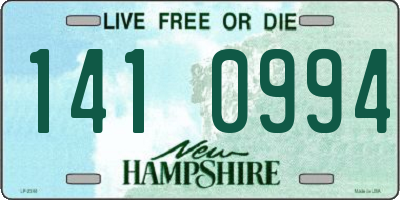 NH license plate 1410994