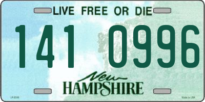 NH license plate 1410996