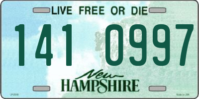 NH license plate 1410997