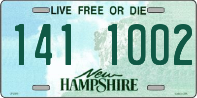 NH license plate 1411002