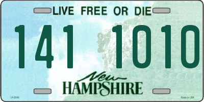 NH license plate 1411010