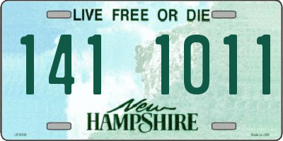 NH license plate 1411011