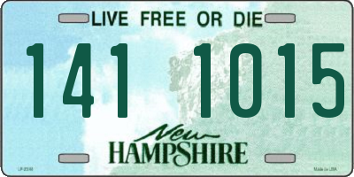 NH license plate 1411015