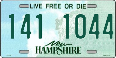 NH license plate 1411044