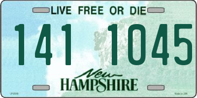 NH license plate 1411045