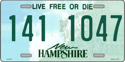 NH license plate 1411047