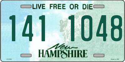 NH license plate 1411048