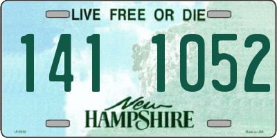 NH license plate 1411052