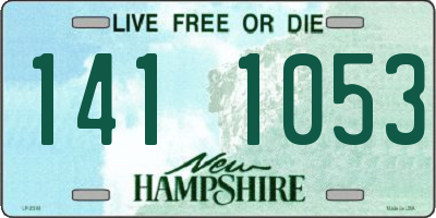 NH license plate 1411053