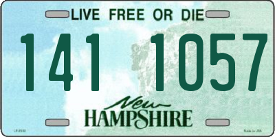 NH license plate 1411057