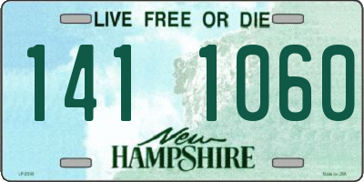 NH license plate 1411060