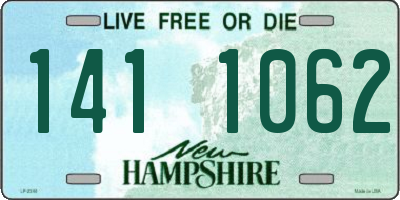 NH license plate 1411062