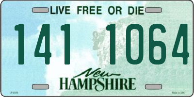 NH license plate 1411064