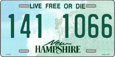 NH license plate 1411066